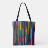 Neon-Vertikales Streifenmuster Tasche (Rückseite)