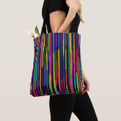 Neon-Vertikales Streifenmuster Tasche (Von Nahem)