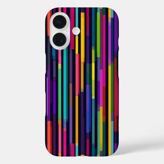 Neon-Vertikalstreifenmuster Case-Mate iPhone Hülle (Rückseite)