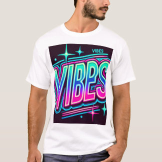 Neon VIBES Bold Graphic T-Shirt
