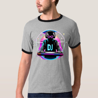 "Neon Vibes: Der kosmische Beat des DJ" T-Shirt