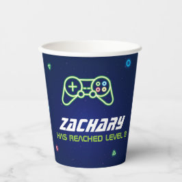 Neon Video Game Arcade Geburtstagsparty Paper Cup Pappbecher