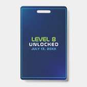 Neon Video Game Arcade Party VIP Abzeichen Ausweis (Back)