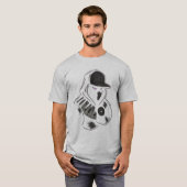 Neon Vinyl Piano Hoodie Ninja T-Shirt (Vorne ganz)