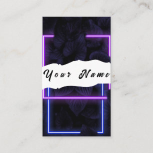 Neon Visitenkarte