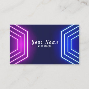 Neon Visitenkarte