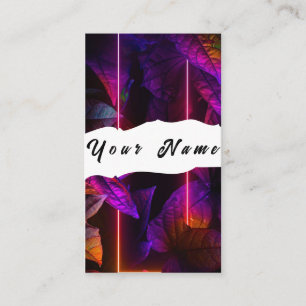 Neon Visitenkarte