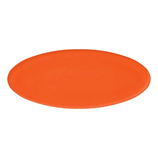 Neon, Vivid Orange Cornhole Set Namenschild (Vorderseite)