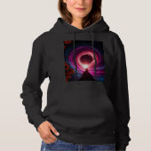 "Neon Void Galaxy" Hoodie — Cosmic Vortex Design | (Vorderseite)