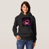 "Neon Void Galaxy" Kapuzenpullover — Cosmic Vortex Hoodie (Vorne ganz)