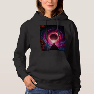 "Neon Void Galaxy" Kapuzenpullover — Cosmic Vortex Hoodie