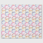 Neon Volleyballs Geschenkpapier (Flach)