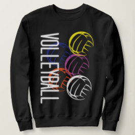 Neon Volleyballs Sweatshirt