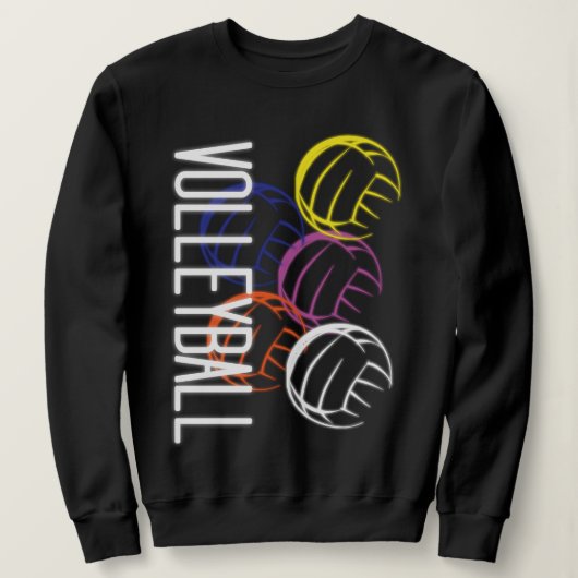 Neon Volleyballs Sweatshirt (Design vorne)