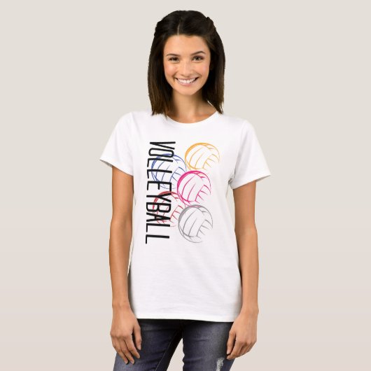 Neon Volleyballs T-Shirt (Vorne ganz)