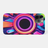 Neon Vortex Abstrakt Space Art Case-Mate iPhone Hülle (Rückseite (Horizontal))