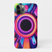 Neon Vortex Abstrakt Space Art Case-Mate iPhone Hülle (Rückseite)