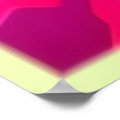 Neon Vortex Abstrakt Space Art Poster (Ecke)