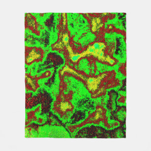 Neon Vortex Fleece Blanket