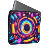 Neon Vortex Odyssey Laptopschutzhülle (Vorne Rechts)