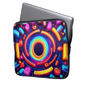 Neon Vortex Odyssey Laptopschutzhülle (Vorderseite Links)