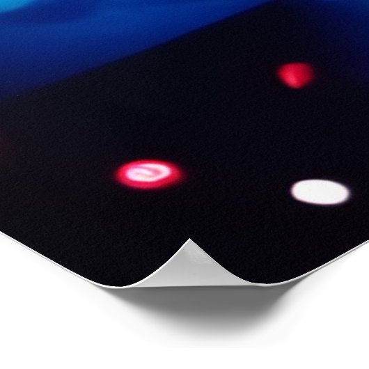 Neon Vortex Odyssey Poster (Ecke)