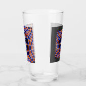 Neon Vortex Stern Optische Täuschung – Blau Orange Glas (Rechts)