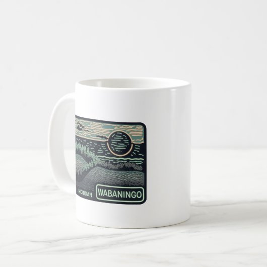 Neon Wabaningo Michigan Kaffeetasse (Vorderseite Links)
