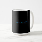 Neon-Wachstums-Bonsai | Personalisierter ästhetisc Kaffeetasse (VorderseiteRechts)