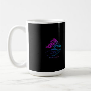 Neon-Wachstums-Bonsai Personalisierter ästhetisc Kaffeetasse