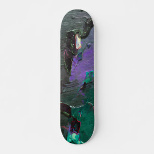 Neon-Wald-Traumlandschaft-Abstrakt-Skateboard Skateboard