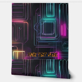 Neon-Wallpaper-benutzerdefinierter Text Tapete