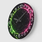 Neon-Wanduhr Große Wanduhr (Winkel)