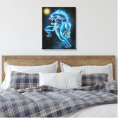 Neon Warewolf Leinwanddruck (Insitu (Schlafzimmer))