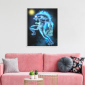 Neon Warewolf Leinwanddruck (Insitu (Wohnzimmer))