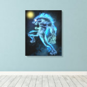 Neon Warewolf Leinwanddruck (Insitu (Holzboden))