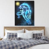 Neon Warewolf Leinwanddruck (Insitu (Schlafzimmer))