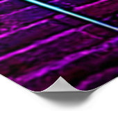 Neon Warrior Power Art Poster (Ecke)