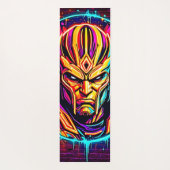 Neon Warrior Power Art Yogamatte (Rückseite)