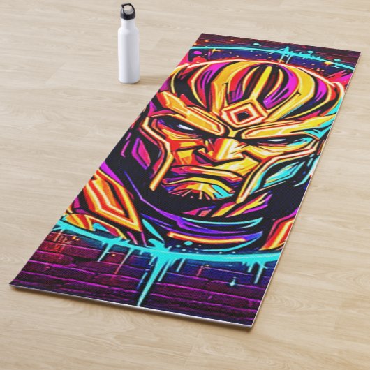 Neon Warrior Power Art Yogamatte (Beispiel)