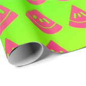 Neon-Wassermelonen-Scheiben-Muster Geschenkpapier (Rolleneckpunkt)