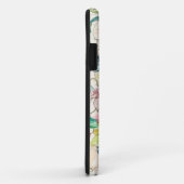 Neon Watercolor Blume iPhone Case (Hinten/Rechts)