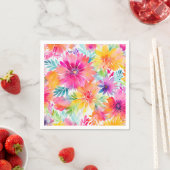 Neon Watercolor Party Serviette (Beispiel)