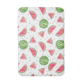 Neon Watercolor Wassermelonen Muster Badematte (Vorderseite Vertikal)