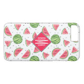 Neon Watercolor Wassermelons Muster Case-Mate iPhone Hülle (Rückseite (Horizontal))