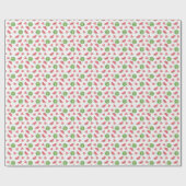 Neon Watercolor Wassermelons Muster Geschenkpapier (Flach)