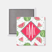 Neon Watercolor Wassermelons Muster Magnet (Vorderseite/Rückseite)