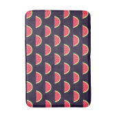Neon Watermelon auf Lila Muster Badematte (Vorderseite Vertikal)