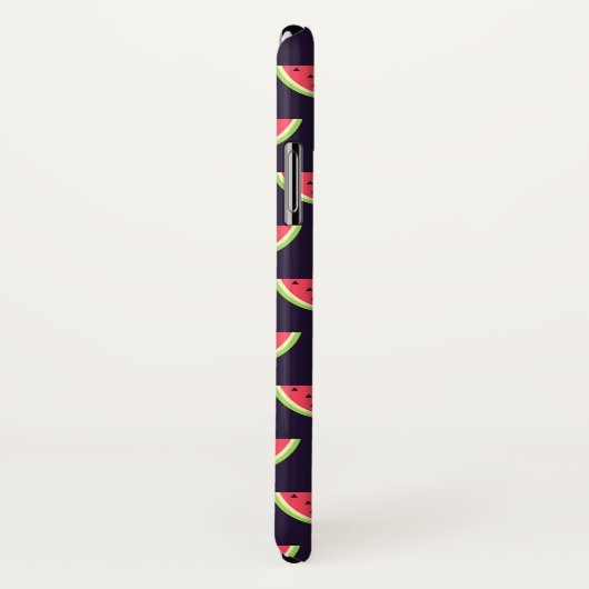 Neon Watermelon auf Lila Muster Case-Mate iPhone Hülle (Hinten/Rechts)