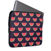 Neon Watermelon auf Lila Muster Laptopschutzhülle (Vorne Rechts)